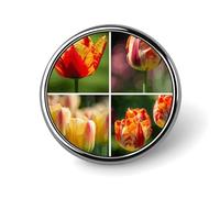 Pin redondo con diseño de sol brillando sobre flores, divertido broche de botón de 2,5 cm, pines de solapa, pin de moda para sombrero, camisa, alfiler de corbata, botones, insignias para fiestas, insi