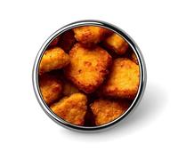 Pin redondo de solapa con diseño de nuggets de pollo, broche, insignia para ropa y accesorios de joyería.