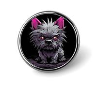 Pin redondo de Winnie the Pooh gris, divertido, botón de 2,5 cm, broche de solapa, pin de moda para sombrero, camisa, corbata, botones, insignia, artículos para fiestas, insignias decorativas para rop