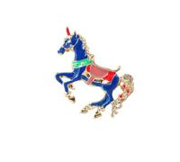 Pin retro de unicornios con revestimiento esmaltado, construcción de colores vibrantes para varias ocasiones, broche de fiesta