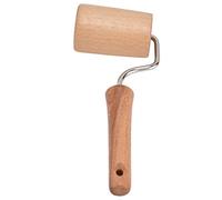 Pin rodante de madera Pequeño mano de obra ahorradora de mano de obra para la mano para hornear pastel de pizza para hornear hecho de madera de haya de y acero inoxidable