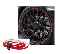 Foliatec Pinstriping diseño para llantas incluye herramienta de montaje rojo