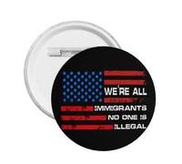 Pin "Todos somos inmigrantes" Pro Inmigrantes Nadie es ilegal Botón Insignia Decoración 1 pieza