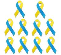 Pin ucraniano, pin de cinta de Ucrania, broche de nudo de paz, pin de solapa de Ucrania, pines de oración de paz, pines de insignia de grupos de apoyo, broche de bandera de Ucrania, pines azules y