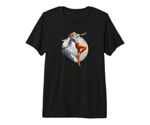Pin up Girl Blonde Air Force en WW2 40's Camiseta Premium
