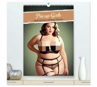 Pin up Girls Heiße Kurven mit Retro Charme (hochwertiger Premium Wandkalender 2026 DIN A2 hoch), Kunstdruck in Hochglanz: Tauchen Sie ein in die Welt ... mit unserem exquisiten Pin-Up-Kalender.