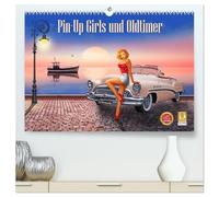 Pin-Up Girls und Oldtimer by Mausopardia (hochwertiger Premium Wandkalender 2026 DIN A2 quer), Kunstdruck in Hochglanz: Sexy Pin-Up Girls und kultige Oldtimer im Retro Style der 60er Jahre.
