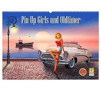 Pin-Up Girls und Oldtimer by Mausopardia (Wandkalender 2026 DIN A2 quer), CALVENDO Monatskalender: Sexy Pin-Up Girls und kultige Oldtimer im Retro Style der 60er Jahre.