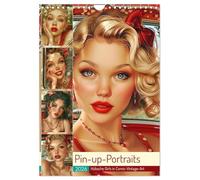 Pin-up-Portraits. Hübsche Girls in Comic-Vintage-Art (Wandkalender 2026 DIN A4 hoch), CALVENDO Monatskalender: Nostalgie und Romantik im Retro-Stil der 50er Jahre