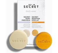PIN UP SECRET - Mini Duo Set con Leche de Cabra y Cúrcuma - 1 Secret Precious Complexion Soap y 1 Secret Radiance Booster Mask - Limpia, Elimina la Suciedad y los Puntos Negros - Todo tipo de pieles