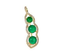 Pin Women Lovely pea Shaped Chic and Fashionable Suit, Sweater, Skirt, Shawl Decoration Accessories for Mother Brooch Made in China