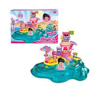 Pinypon - Beach, Playset de Juego de Playa con Accesorios Para Deporte Como Surf y Animalitos, Puede Hacer Olas, 1 Mini Muñeca, Juguetes de Verano Para Niños Desde 4 Años O Más, Famosa (PNY22000)