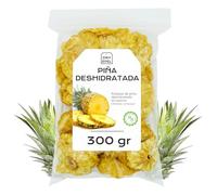 Piña Deshidratada Sin Azucar 300 g - Piña Seca Cortada en Rodajas - Fruta Deshidratada - Snacks Saludables - Ideal para Reposteria - Sin Azucar Añadido, Sin Conservantes, Sin Gluten