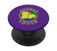 PIÑA Lover Fruit Sol Veggie Desierto VEGETARIO Amarillo PopSockets PopGrip Adhesivo