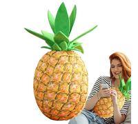 Piña Rellena,Juguete De Piña - Peluche realista de fruta de piña de 18,9 pulgadas | Favores de fiesta del accesorio de la foto, almohada acogedora suave decorativa de la muñeca rellena para el sofá ca