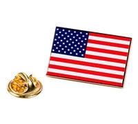 PinAddict bandera estadounidense solapa Pin Patriótico EE. UU. Tie Tack Estados Unidos emblema