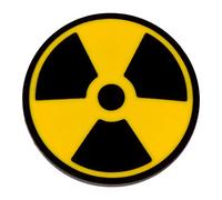 PinAddict símbolo de radiación nuclear, pin de solapa Tie Tack amarillo señal de advertencia emblema