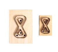 Pinafresa Juego de 2 troqueles de corte de para cortar formas de , para correas de mochila, para manualidades, manualidades, etc, madera, Talla única