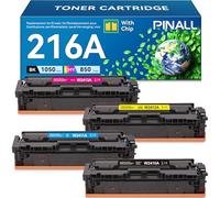 PINALL 216A Tóner con Chip, Compatible con HP Color LaserJet Pro MFP M183fw