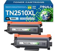 PINALL TN2510XL Compatible con Brother HL-L2400DWE MFC-L2800DW DPC-L2627DWE