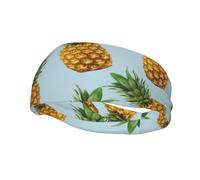 Piñas (3) banda deportiva estampada, diadema, divertida, bonita y personalizada, para mujeres y hombres, unisex