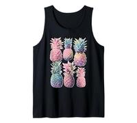 Piñas Frutas Verano Dreamy Art Pastel Estética y2k Camiseta sin Mangas
