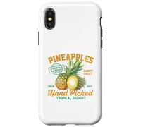 Piñas seleccionadas a Mano piña Retro gráfico Carcasa para iPhone X/XS