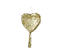 Piñata 32 x 10 x 36 cm Corazón - Decoración de fiesta para rellenar - Juegos de fiesta para cumpleaños infantiles, cumpleaños, compromisos, bodas, fiestas, decoración de cumpleaños y accesorios de