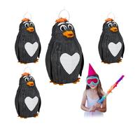 Piñata 42 cm 130 g piñata pingüino Piñata Infantil piñata de papel 4 unidades