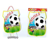 Piñata balón de fútbol para Cumpleaños, Comuniones y eventos infantiles. De gran tamaño para rellenar de juguetes y chuches. Con la imagen de un niño futbolista.