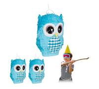 Piñata buho 3 unidades 160 g Piñata de lechuza Piñata azul Piñata infantil