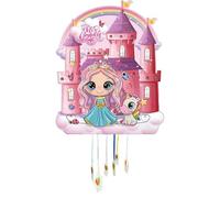 Piñata Cumpleaños Infantil - Piñatas Infantiles - Decoración Fiestas Infantiles Niño y Niña - Piñatas Grandes - Piñatas para Rellenar con Juguetes y chuches - FÁCIL DE RELLENAR (Castillo Princesa)