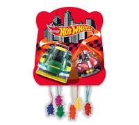 Piñata Cumpleaños Infantil - Varios Diseños Divertidos para Niños y Niñas - Ideal como Decoración de Fiestas y Celebraciones (Hot Wheels)
