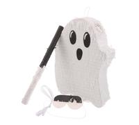 Piñata de Fantasma de Halloween en Color Blanco, Rellena Tu Propia Piñata | Cartón y Papel, Líneas Precortadas y Pliegues Marcados, Decoración y Juego para Pequeños Juguetes o Confeti