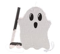 Piñata de Fantasma, Decoración Colgante de Color Claro con Cuerda | Figura 3d de Papel y Cartón, Estructura Hueca con Líneas Precortadas, para Dulces y Confeti