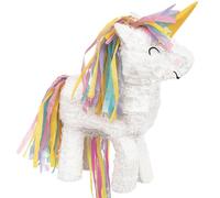 Piñata de unicornio arcoíris 3D I paquete de 1