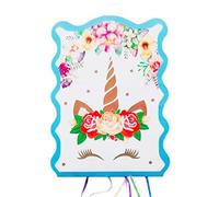 Piñata de Unicornio para Cumpleaños Infantil - Diseño Dormido Azul para Niñas