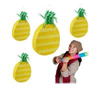 Piñata piña 4 unidades 150 g Piñata de frutas Piñata amarilla Piñata colgante