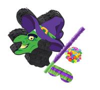 Piñatas decorativas con forma de bruja para fiestas de Halloween, juguetes de caramelos, juego de mashing relleno, actividad para grupos de niños, decoración de fiesta de Halloween, favores rellenos