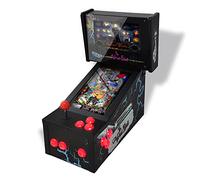 Pinball Virtual con Playfield 13.3" y Backglass 10.1", Incluye PC N5105 con 8GB RAM y 128GB Disco, Joystick y Botones Arcade para Modo Arcade Vertical, Sensor KL25Z, Diseño Addams