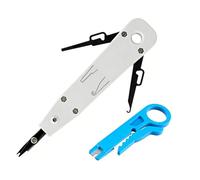 Pince à Dénuder et Pince à Sertir RJ45 Outils d'Installation pour Panneau de Brassage Prises Réseau Câbles Ethernet Mini Pince Outil de Pose Multifonctionnel avec Coupe Fil 2 piezas