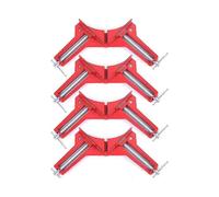 Pince Angle Droit 90 Degrs pour le Travail Du Bois, 4Pcs Presses d'angles Ensemble Machoire Etau Reglable Bois, Serre Joint Angle Pour Cadre Photo
