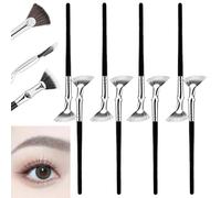 Pincel abanico de rímel, máscara de pestañas, cepillo de pestañas de ángulo plegable, pestañas de ojos para ventiladores, herramientas de maquillaje, cepillo para levantado natural, para efectos de