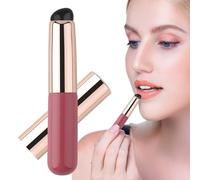 Pincel Aplicador De Brillo Labial - Exfoliante Labial Compacto De Silicón Para Chicas - Brocha De Maquillaje Facial Ligera Y Portátil Para Viajar, Hogar, Escuela, Viajes De Negocios Y Fiestas
