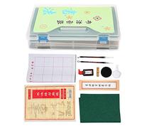 Pincel caligráfico japonés, cepillo de escritura artística, tinta agua, conjunto para práctica en tela
