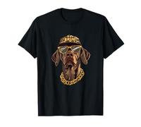 Pincel Camo Duck Hunting Dog, camuflaje, cara de perro cazador Camiseta