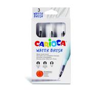Pincel Carioca Recargable Agua Redondo Caja De 3 Unidades Puntas Surtidas