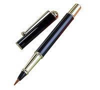 Pincel chino portátil de metal para principiantes, bolígrafo de caligrafía lleno de pistón para niños, caligrafía, escritura de guiones pequeños, juego de pintura para principiantes y niños