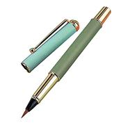 Pincel chino portátil de metal para principiantes, bolígrafo de caligrafía relleno de pistón para niños, juego de escritura de escritura regular pequeño para principiantes