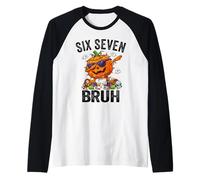 Pincel Dabbing Pumpkin Six Seven 6 7 Halloween 67 Camiseta Manga Raglan